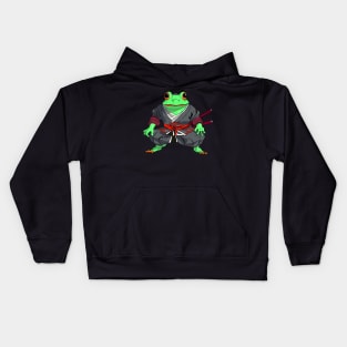 Samurai Frog Kids Hoodie